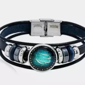 ( )별자리 가죽팔찌 처녀자리 여자여름팔찌 소원팔찌 남자악세사리팔찌 행운팔찌 남자끈팔찌