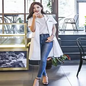 약사가운 영양사 반팔 긴팔 7부 실습복 가운 실험복 간호복 유니폼