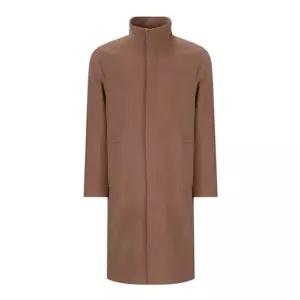 [갤러리아] FW 베이지 캐시미어 혼용 세미오버핏 하이넥 코트 PFHAX7066