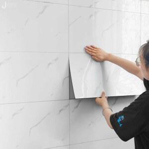 타일 스티커 접착 바닥 1pc 흉물 자기 벽지 스틱 PVC 모서리 레트로 크리스탈