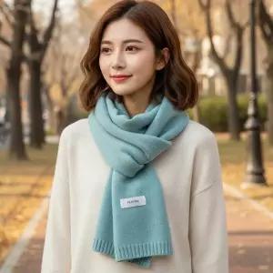 [시스터즈] 클래식한 무지 디자인의 남여공용 머플러