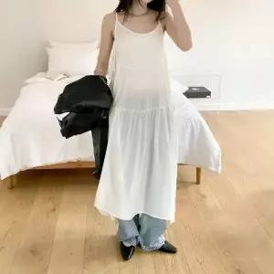 [다잇템] 여자 옆면 빅사이즈 리본 티어드 비침 캐미 원피스_24739424_588872