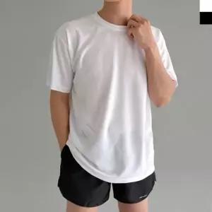 DGI 1833M 남자 기능성 쿨론 쿨링 무지 라운드 반팔 티셔츠