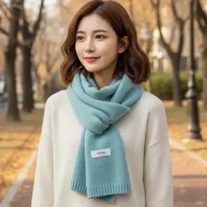 [시스터즈] 클래식한 무지 디자인의 남여공용 머플러