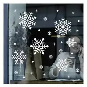 겨울 ZU59DK56 눈꽃 장식 창문 스티커 반짝이 특대 크리스마스