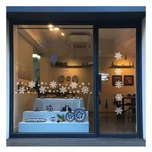 겨울 MR71AU37 눈꽃 장식 창문 스티커 반짝이 소 크리스마스