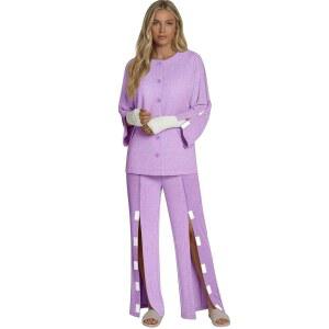 스위티위 여성 침상복 찢어진 트 수트 양쪽 긴팔 병원 가운