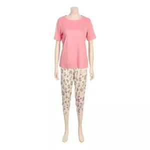 [갤러리아] [바바라][mey] 플라워 쿨 코튼 모달 반팔 파자마세트 GWP1033E