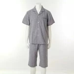 [갤러리아] [남]면100 붙지않는 시원하고 가벼운 지지미 체크선염 파자마[VPAS202M_NB]