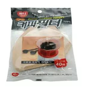 [셀러에이드]여과지 5인용 커피 핸드드립 원두 40매 거름망 필터 커피거름망