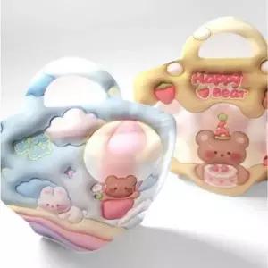 ( )미니 핸들 지퍼백 디자인 랜덤 10개입 소품 수납 휴대용 캐릭터 비닐백