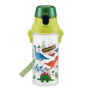 다이노사우르스 원터치 클리어 보틀 480ML어린이물통 키즈 공룡 집물통 유치원 물병