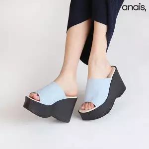 [하프클럽/]국산 데님 통굽 슬리퍼힐 10cm_26S153