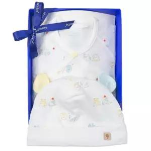 [갤러리아] (압소바출산,태교,아기배냇저고리)올리버오가닉배냇슈트+신생모세트(A1B-10106SET)