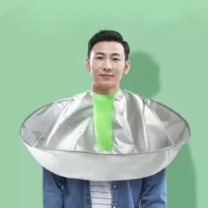 오목한커트보 사이즈조절 미용가운 가정용 날림방지 방수가운 60cm