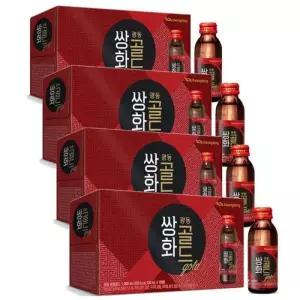 광동제약 쌍화골드 쌍화차 병음료 100ml 10병 4박스 GST