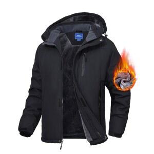 주플라이 남성 마운틴 스키 재킷 방수 플리스 라이너 스노우 코트 따뜻한 겨울 방풍 후드 레인코트