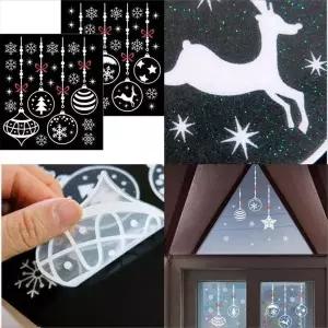 크리스마스 VO29ZO11 장식 창문 스티커 벽 트리 반짝이 장식볼