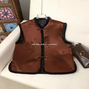 헐크 여자 여사친 빈티지 조끼 톱 나시 다운 가면 베스트 도톰 하이넥 KKE1