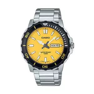 카시오 MTD-125D-9A 남성 스포츠 메탈 손목 시계