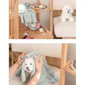 펫타월 펫타올 강아지 강아지샤워 고양이 가운 수건 펫가운 목욕 애견 퀵드라이 다용도 극세사fgh265
