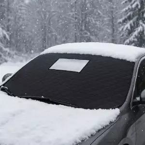 자동차 앞 유리 차양막 사계절 햇볕 차단 서리 방지 검정 원단 차량 전면 보호