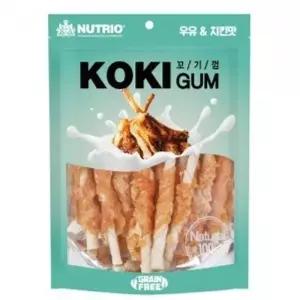 강아지 간식 치킨 맛 애견 스틱 우유 꼬기껌 반려견 필수