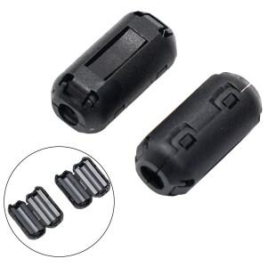 5mm 페라이트 코어 노이즈 억제 필터 링 USB 전력선 동축 및 오디오 연결용 효과적인 RFI 케이블 클립