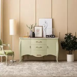 [무료배송] 빈티지엔틱 아트라제 샤론 부페장식장