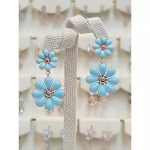 세이브존03  솔리나 스카이 플라워 드롭귀걸이 AGSSS1739A (33436063)