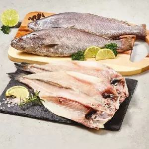 [우리참바다] 국내산 반건조 통민어 5팩+편민어 5팩