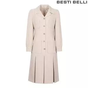 [베스띠벨리]더블포켓 카라 박스 플리츠 원피스 ( BFOAI2510 )