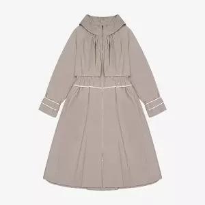 [베스띠벨리]후드 셔링 트렌치코트 ( BKNAB2602 )