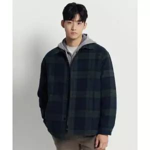 빈폴 BEANPOLE MEN 블랙워치 패딩 셔츠 그린 BC5X64CP4M 3042460