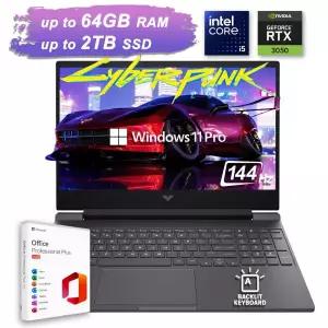 HP 2026 Victus 게이밍 LAPTOP 랩탑 노트북 15.6 144Hz Intel i5 RTX 3050 Upto 64GB RAM 2TB SSD 솔리드