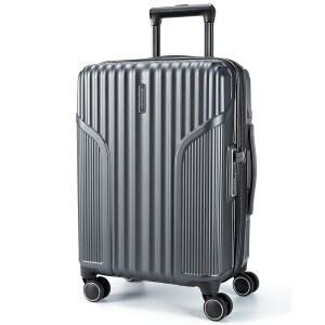 가방스마트 확장형 수하물 기내 반입 22x14x9 항공사 승인, 스피너 휠이 있는 캐리어, TSA 잠금 20인치, 회색 하드사이드 폴리카보네이트 롤링 여행용