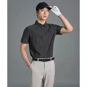 빈폴 BEANPOLE GOLF [B_under] 남성 카르비코 반소매 칼라 티셔츠 - 블랙 BJ6242M165 290433