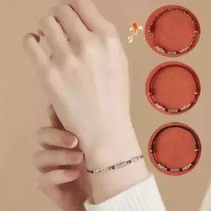 s925 순은도금 행운물고기 매듭팔찌 소원성취 성공 물고기 잉어 커플 팔찌