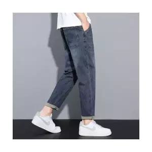 남자 편한 배기핏 청바지 빈티지 테이퍼드 캐주얼 밴딩 스판 배기바지 SPO마켓1