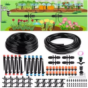 정원 급수를 위한 점적 관개 시스템 실내 식물을 튜빙 호스가 있는 230피트 미스트 스프링클러 DIY 장치