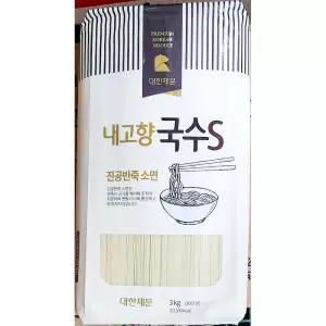 소면 국수 ((S) 내고향 대한제분 3K)물 비빔 골뱅이무침 사리 잔치