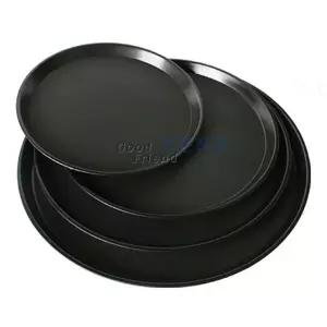 원형 논슬립 쟁반(블랙) 1호 논논슬립쟁반 큰쟁반 업소용 가벼운 가정용 간식사각 고급 다용도손잡이 다용
