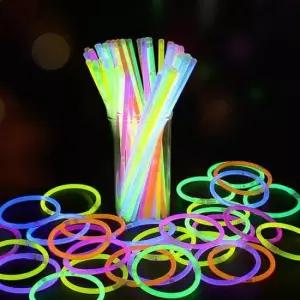 야외캠핑 야광 팔찌 야광스틱 야광봉 응원봉 100개 M12316