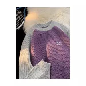 남성 니트 빈티지 추동 데일리 터틀넥 커플 코트 반폴라 다올4