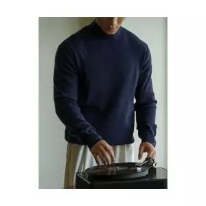 남성 데일리 니트 터틀넥 면 저지 반폴라 가을 겨울 보온 캐주얼 다올4