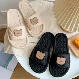 실내화 슬리퍼 쿠션 층간소음 어린이집 곰돌이남자 여자 여름 가벼운 휴양지 사무실화 거실화