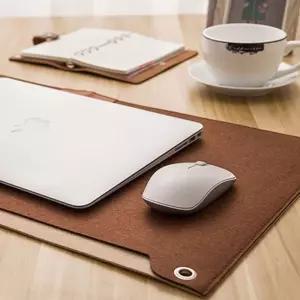 장패드 노트북 케이스 겸용 매트(브라운)데스크 다용도 파우치 태블릿치 가방 마우스 키보드