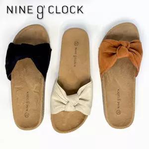 나인어클락 스웨이드 리본 슬리퍼사무실화 실내화 편한 실외 여성용