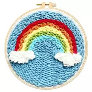 자수콕콕 무지개DIY펀칭 DIY패키지 공예 공예용 DIY 만들기