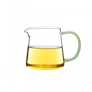 그린 유리숙우 GD013 380ml 북대사글라스붕규산 내열 강화 다기 찻잔 티포트 유리컵 필터 주전자